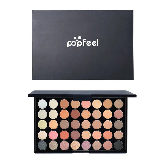 40 Colors Eyeshadow Palette Long Lasting Easy Makeup Brown Eyeshadow Palette, Pink Eyeshadow Palette