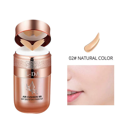 Butterfly Puff Air Cushion BB CC Cream Isolation Natural Concealer Makeup Face Base Moisturizing Oil Control Breathable Natural